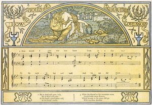 &39;How Should I Your True Love Know&39;, canção de Ophelia de &39;Hamlet&39;, Ato IV, Cena 5, ilustração de &39;Pan-Pipes&39;, Um Livro de Canções Antigas, Recém Arranjado e com Acompanhamentos de Theo. Marzials, publis de Walter Crane